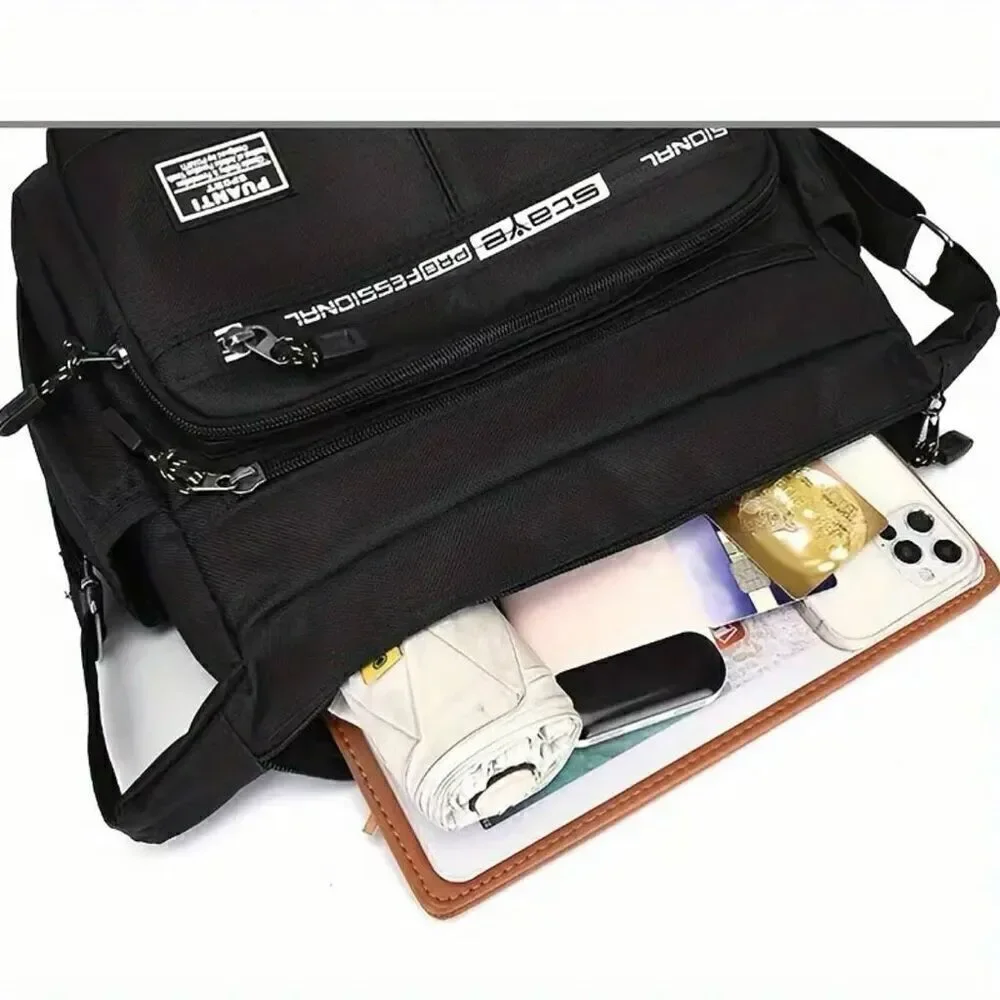 SALE NWT Large Capacity Spacious Multi-Layer shoulder sling Nylon Zipper Bag